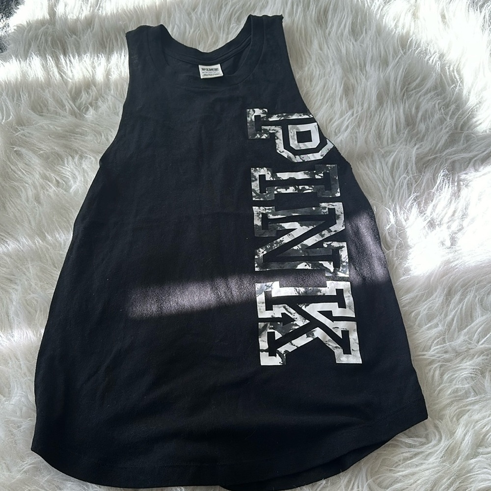 PINK VS BLACK MARBLE WORKOUT TANK